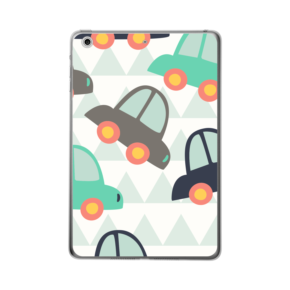 カラフルな車のデザイン iPad (第7/8/9世代)オリジナルケース