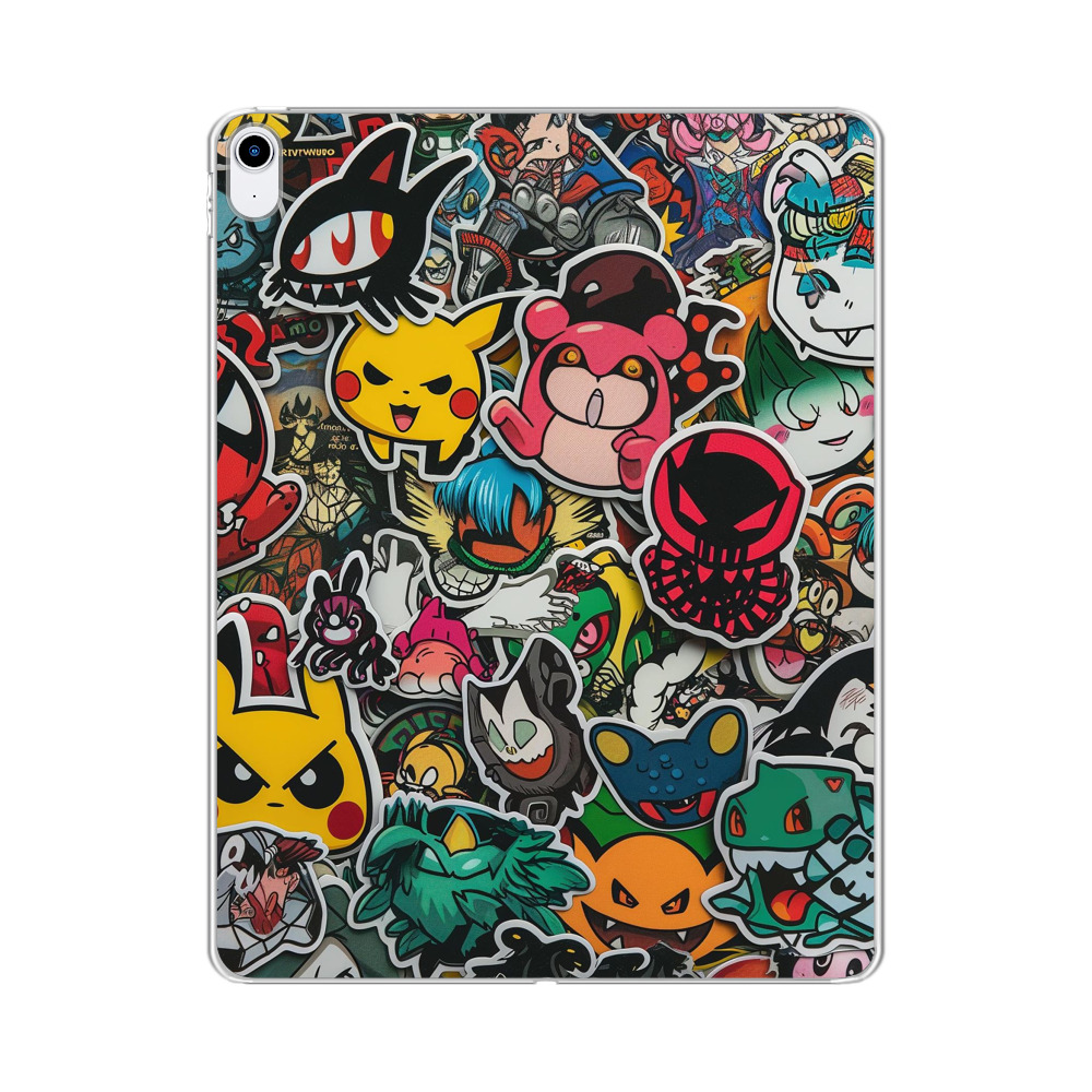 カラフルキャラ集合 iPad (第10世代)オリジナルケース