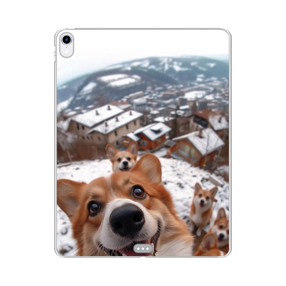 コーギー犬と雪景色 iPad Air (第4/5世代)オリジナルケース