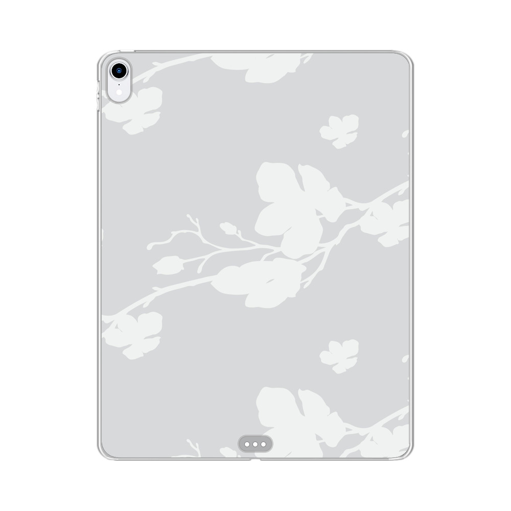 白い花のパターン iPad Air (第4/5世代)オリジナルケース