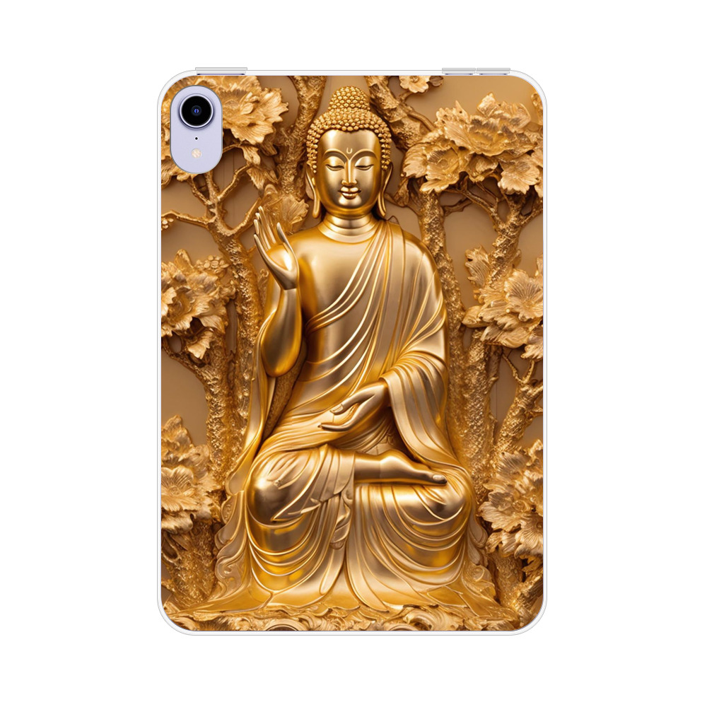 黄金色の仏像の彫刻 iPad mini (第6世代)オリジナルケース