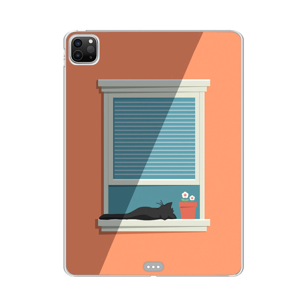 窓辺の黒猫と花 minimalism-38 窓辺の黒猫と花 minimalism-38