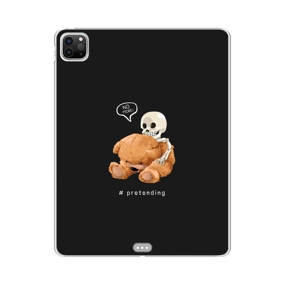 骨とテディベアの対比イラスト iPad Pro 12.9-inch (第5世代)オリジナルケース