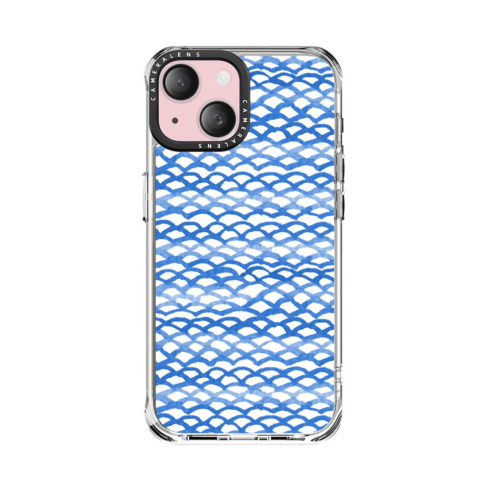 青い波模様 woven-pattern 青い波模様 woven-pattern