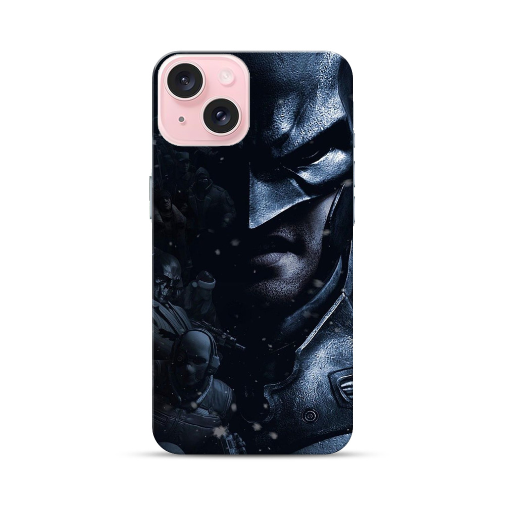 バットマンの顔アップ iPhone 15オリジナルハードケース