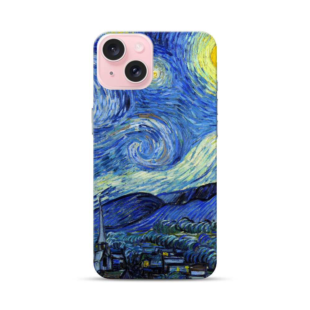 星月夜の夜空 iPhone 15オリジナルハードケース