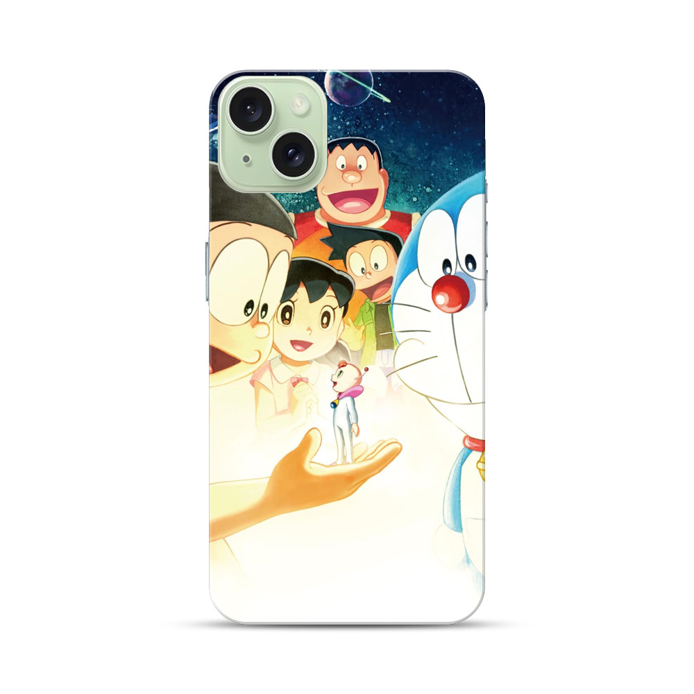 ドラえもんと仲間の感動 iPhone 15 Plusオリジナルハードケース