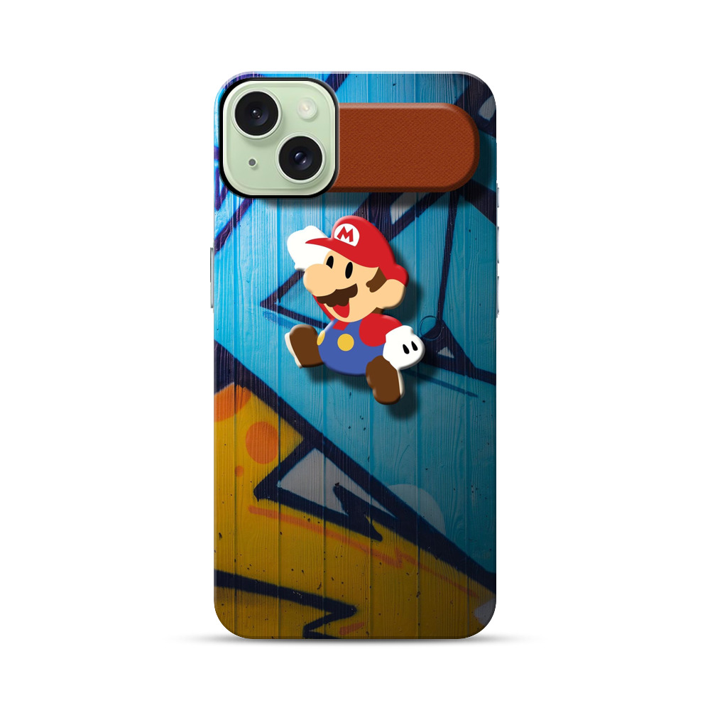 ジャンプマリオ iPhone 15 Plusオリジナル耐衝撃ケース