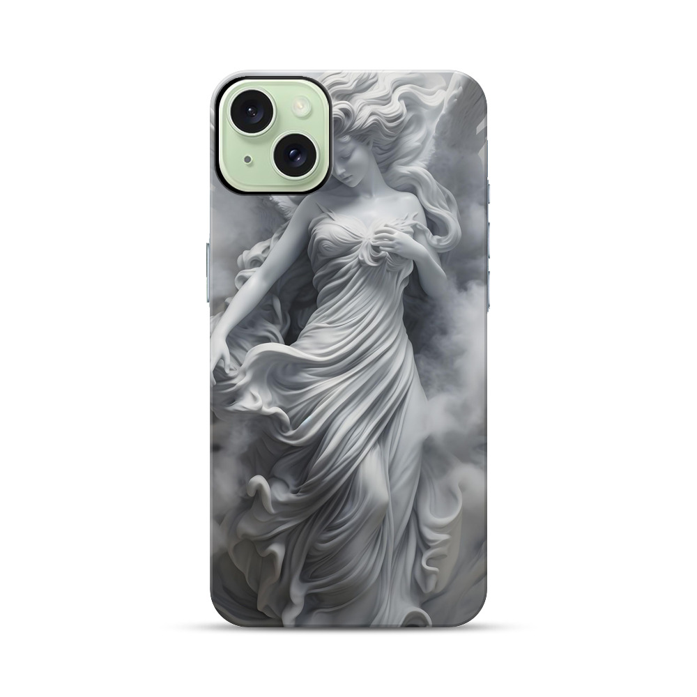 流れる衣装の女性 iPhone 15 Plusオリジナル耐衝撃ケース