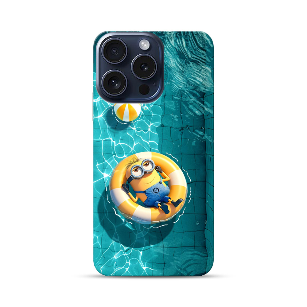 浮き輪でリラックス iPhone 15 Proオリジナルハードケース