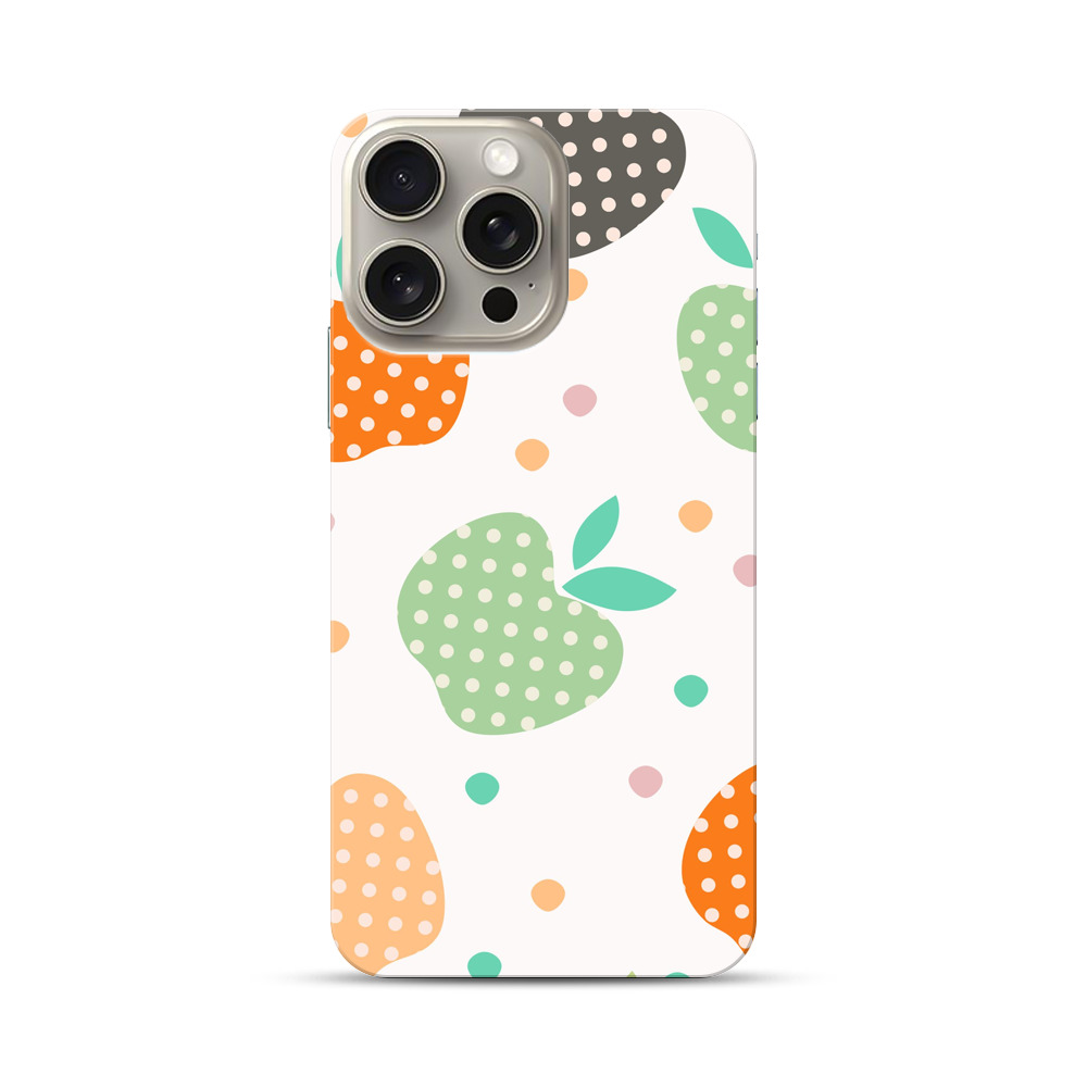 ドット柄のりんごのパターン apple-dots ドット柄のりんごのパターン apple-dots