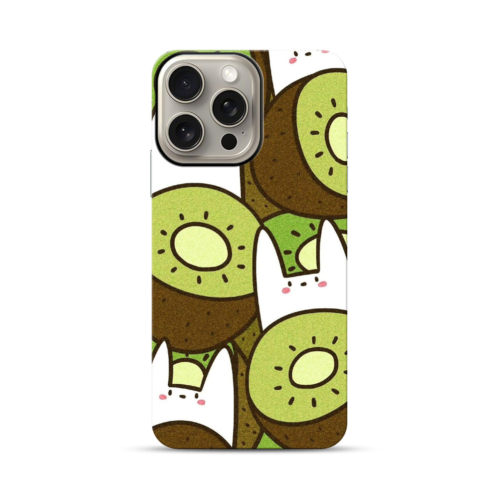 ウサギとキウイ iPhone 15 Pro Maxオリジナル耐衝撃ケース