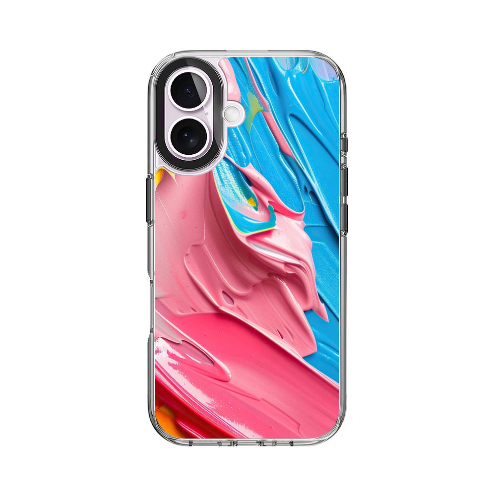 抽象ペイント模様 iPhone 17オリジナルケース