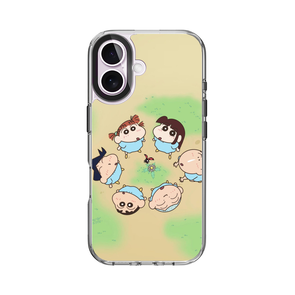 赤ちゃんキャラクターの草原 iPhone 17オリジナルケース