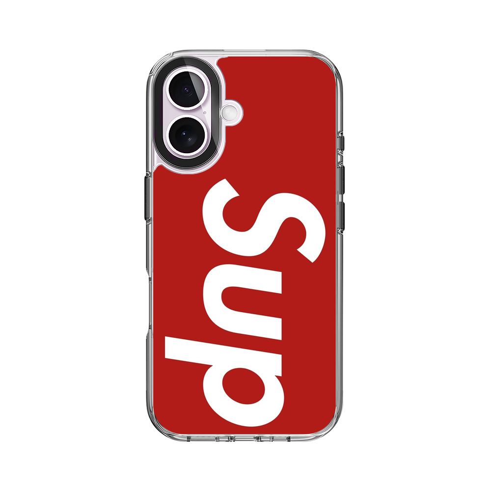 赤い背景のデザイン iPhone 17オリジナルケース