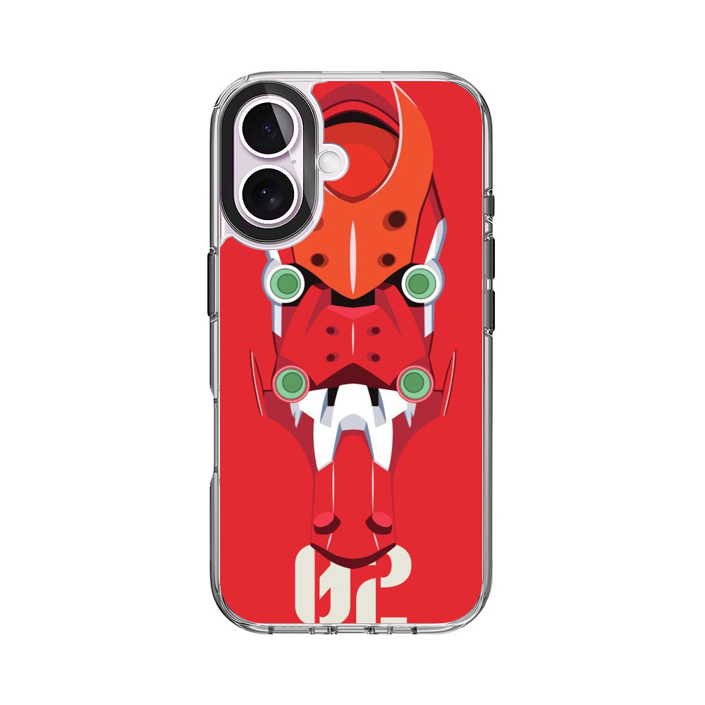 赤いロボットマスク iPhone 17オリジナルケース