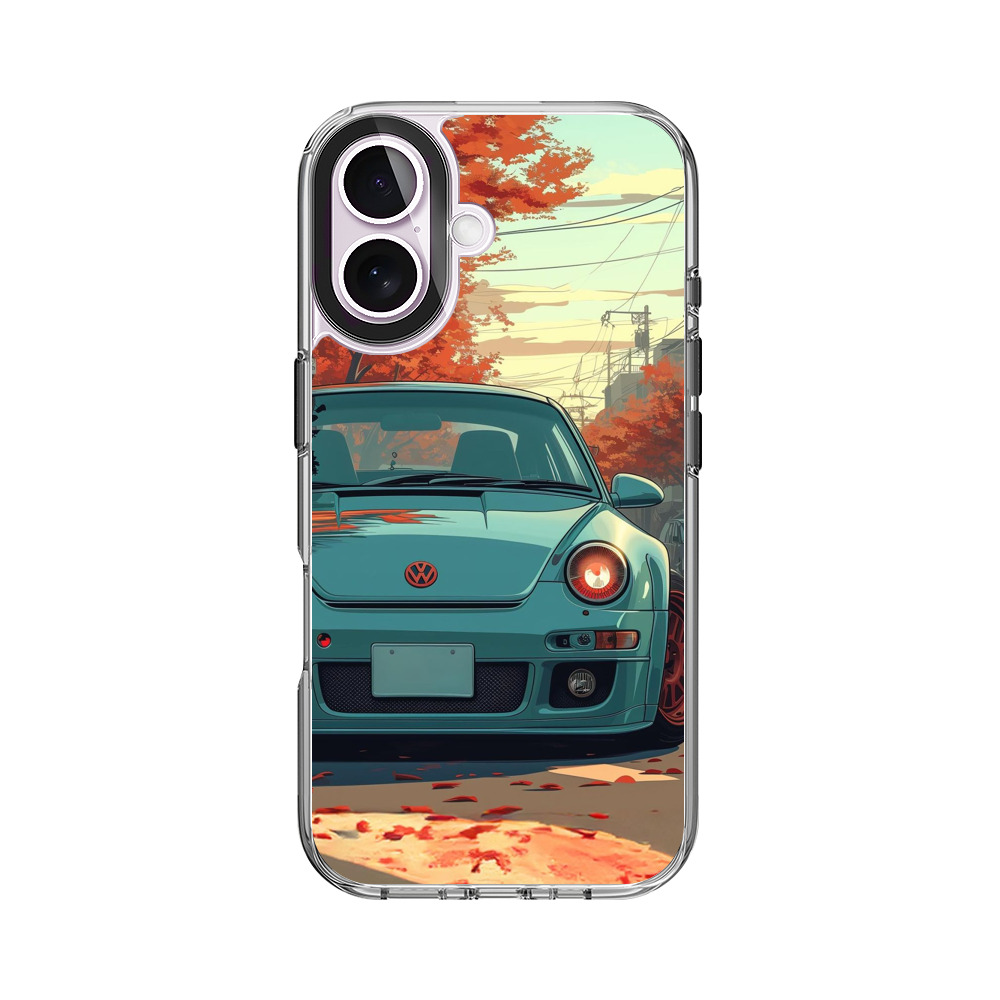 秋紅葉スポーツカー iPhone 17オリジナルケース