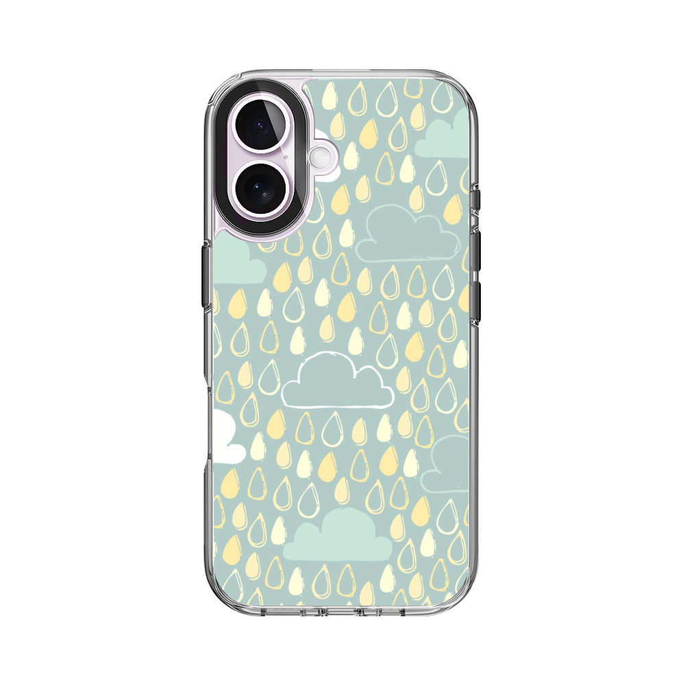 雨のパターン iPhone 17オリジナルケース