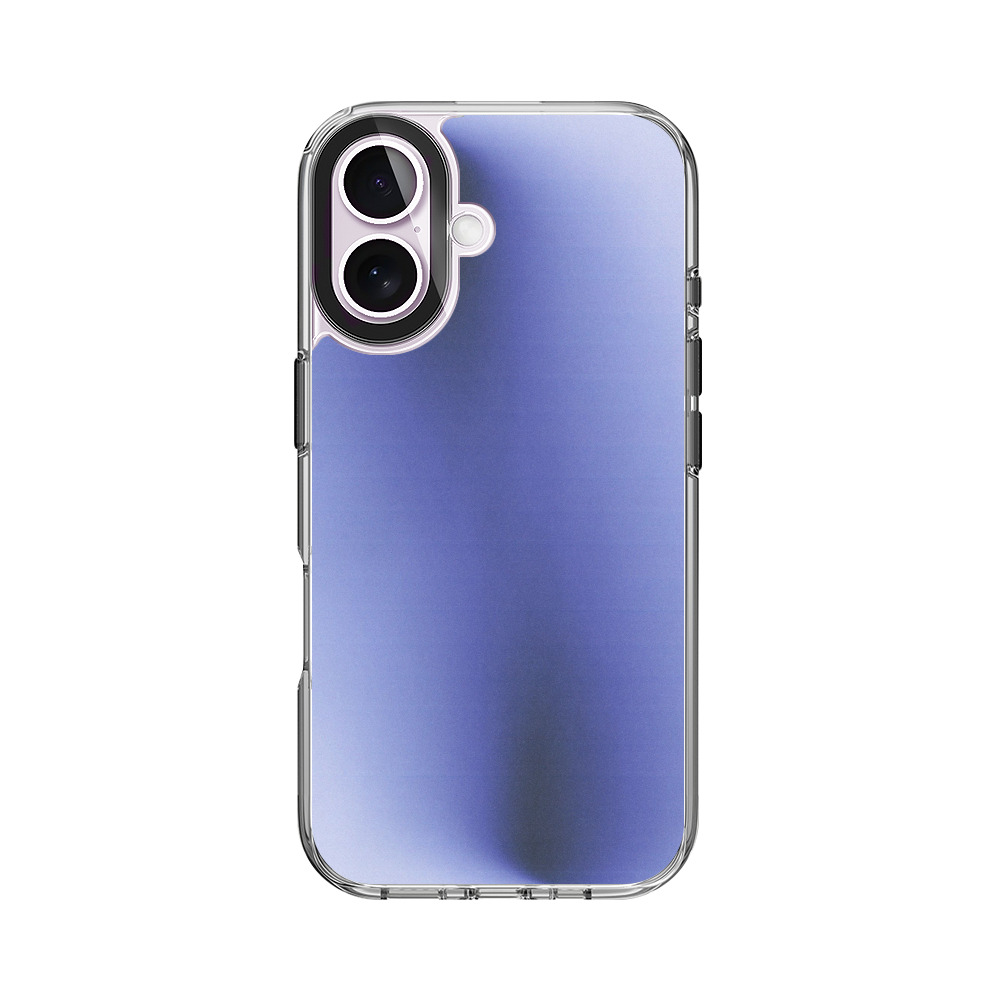 青い抽象画 iPhone 17オリジナルケース