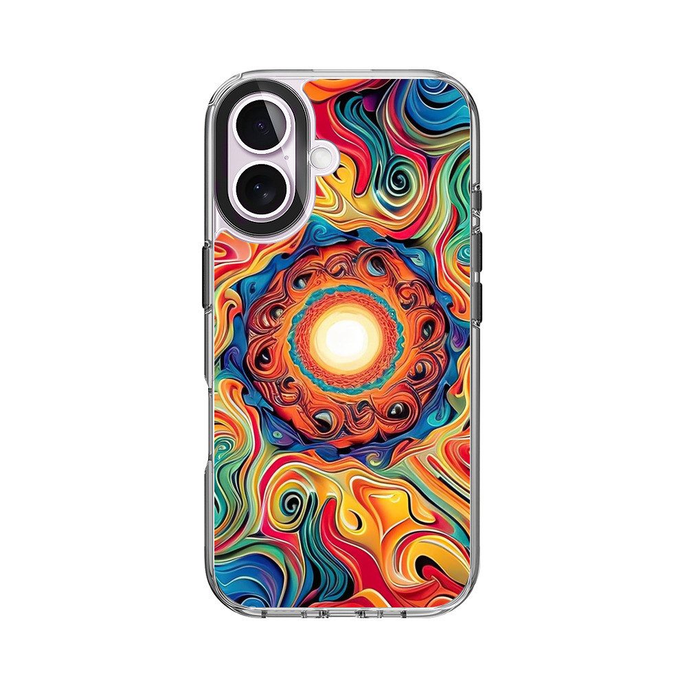 鮮やかな渦巻き模様 iPhone 17オリジナルケース