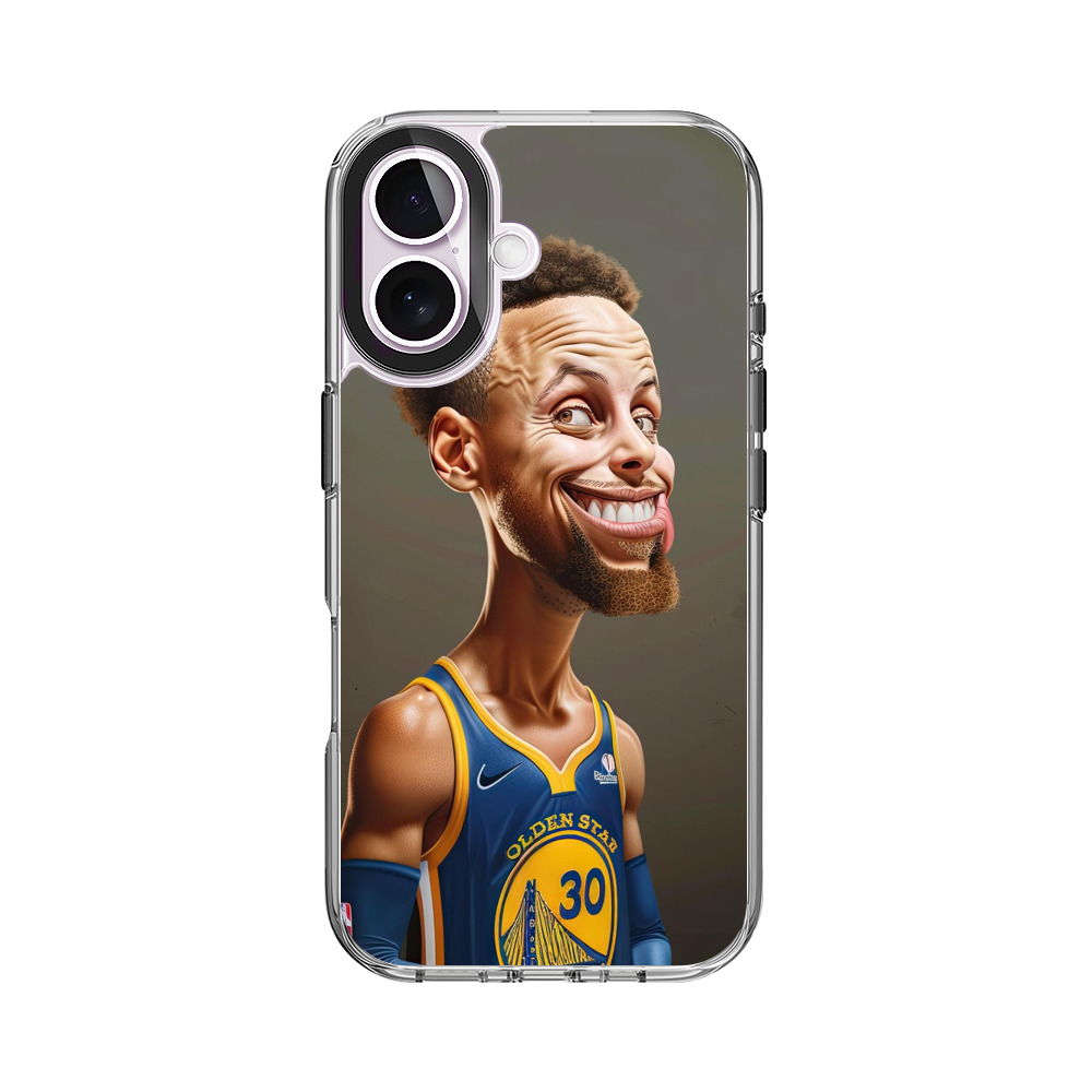 バスケットボール選手の似顔絵 iPhone 17オリジナルケース