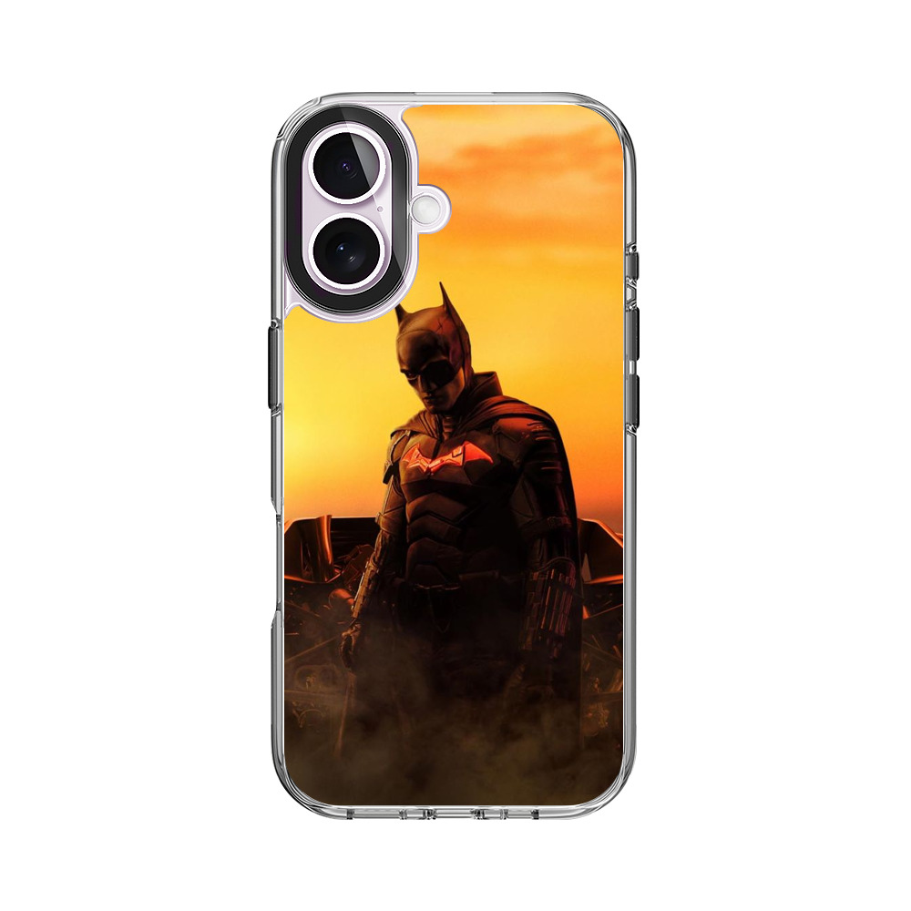 夕日とバットマンシルエット iPhone 17オリジナルケース