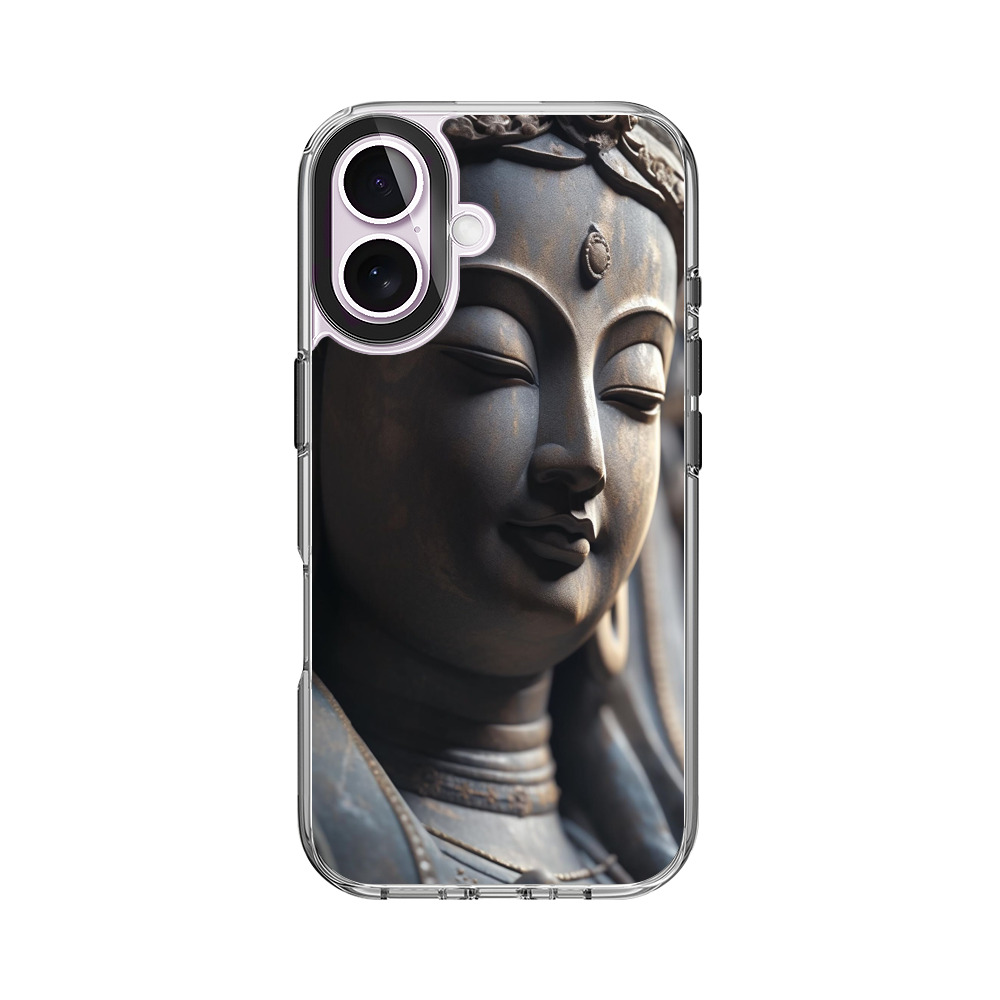 穏やかな仏像の顔 iPhone 17オリジナルケース