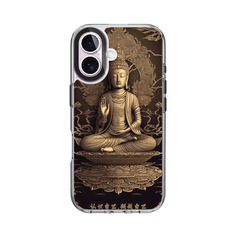 仏像と蓮の花 iPhone 17オリジナルケース