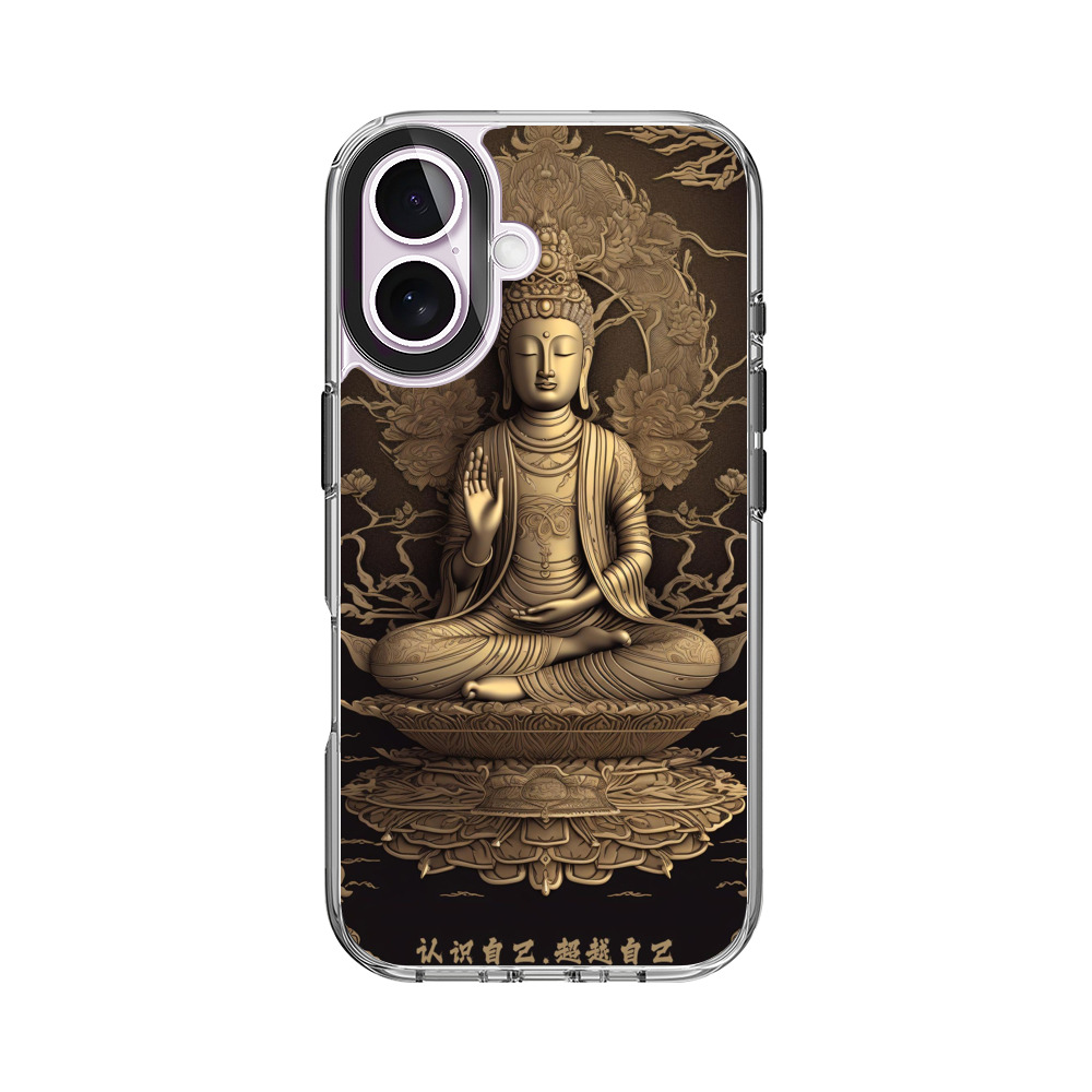 蓮上の仏像 iPhone 17オリジナルケース