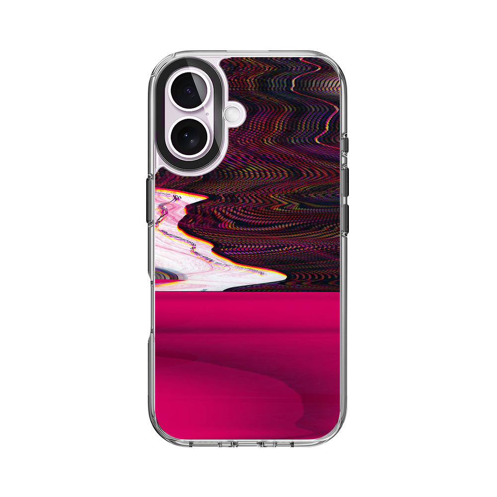 抽象的なグリッチアート iPhone 17オリジナルケース