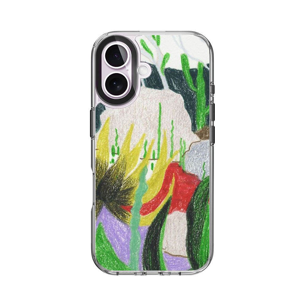 抽象的な植物の風景 iPhone 17オリジナルケース