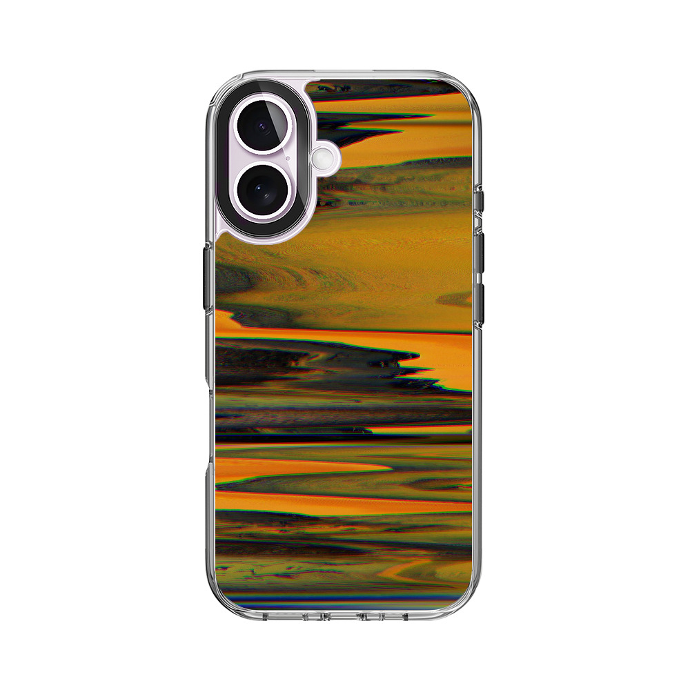 抽象的なオレンジの波模様 iPhone 17オリジナルケース