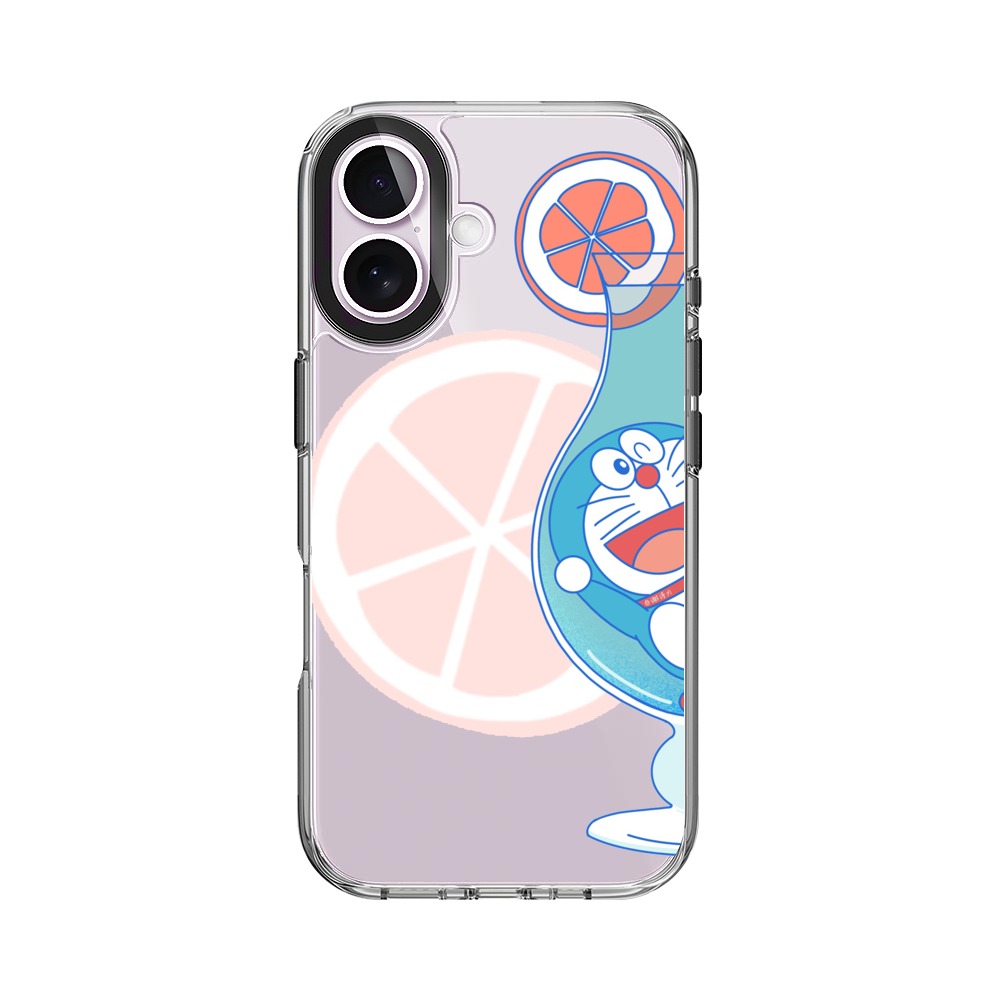 ドラえもんとオレンジ iPhone 17オリジナルケース