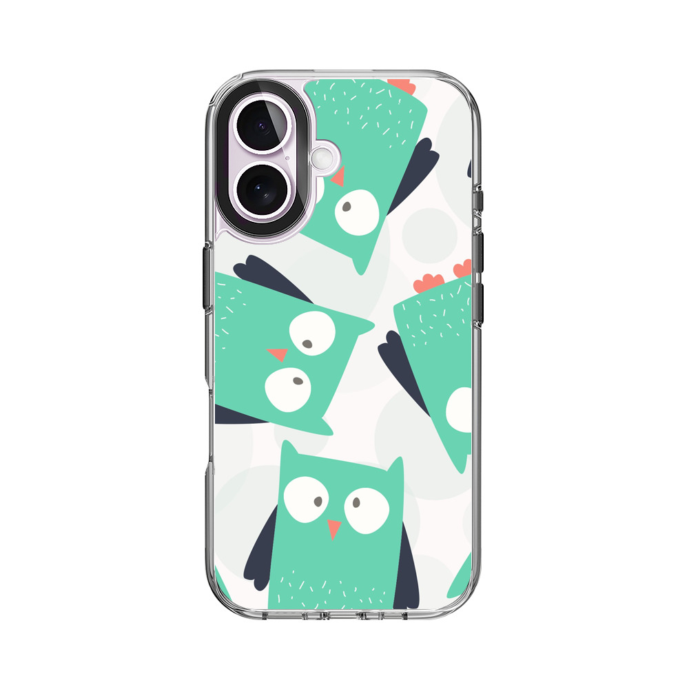 フクロウのパターン iPhone 17オリジナルケース