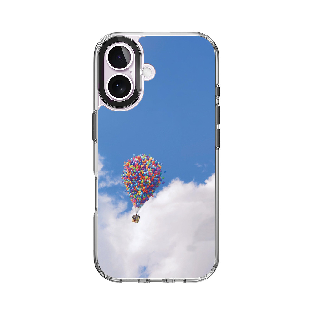 風船と家と青空 iPhone 17オリジナルケース