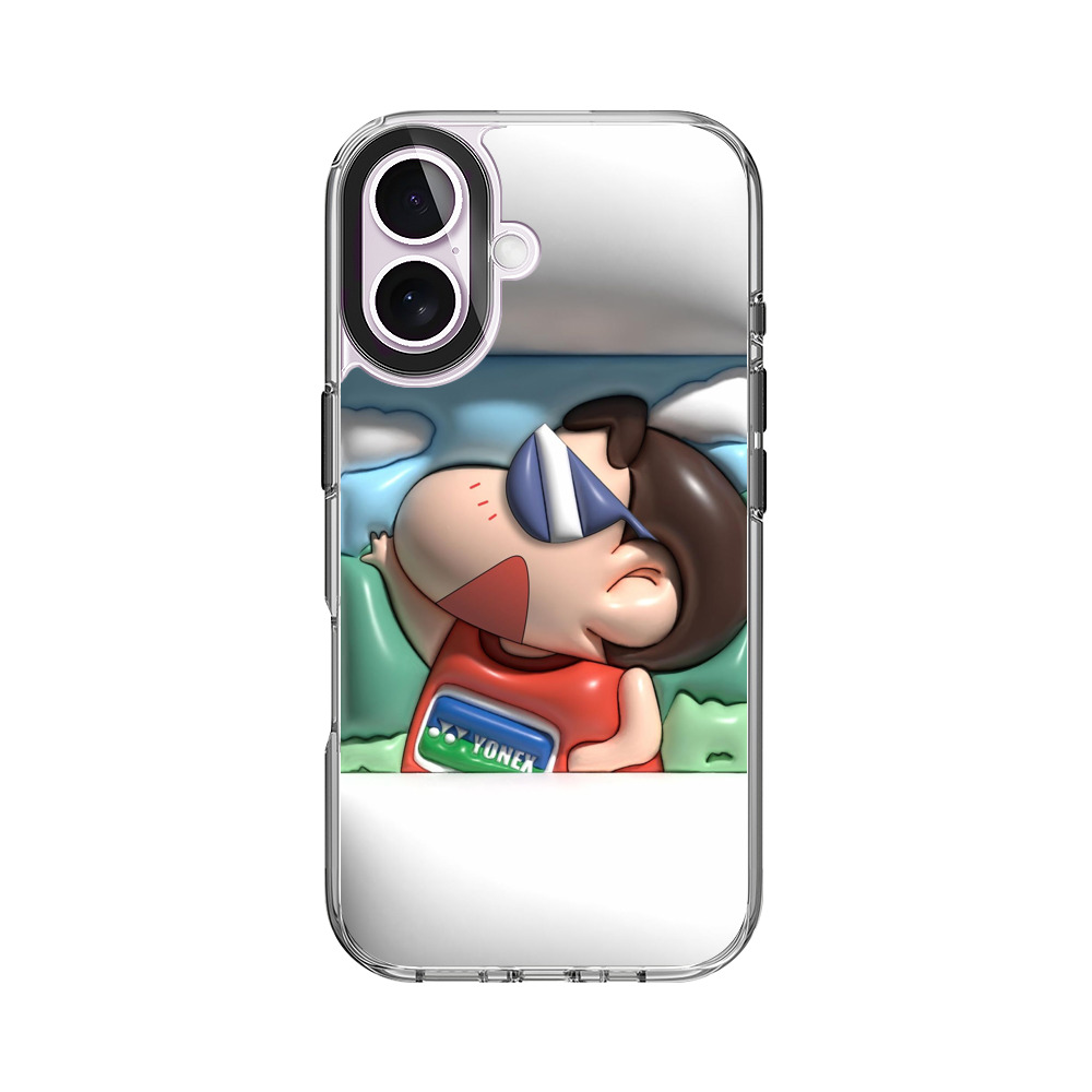 元気なサングラス男子 iPhone 17オリジナルケース