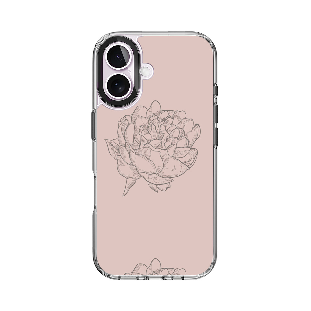 花の模様 iPhone 17オリジナルケース
