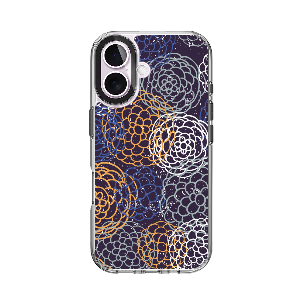 花の模様 iPhone 17オリジナルケース