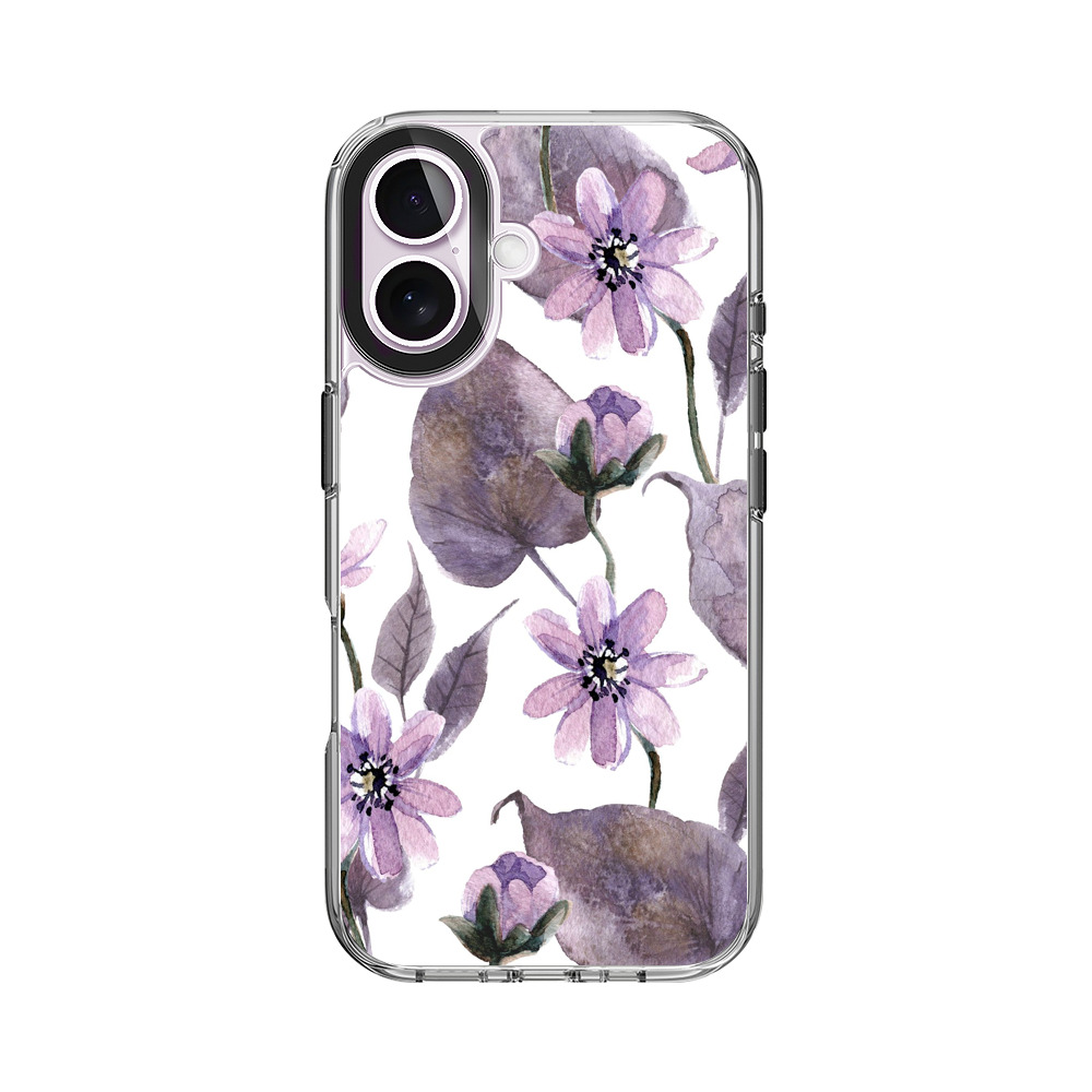 花のパターン iPhone 17オリジナルケース