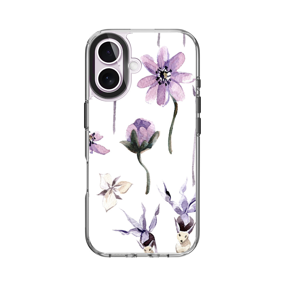 花のパターン iPhone 17オリジナルケース