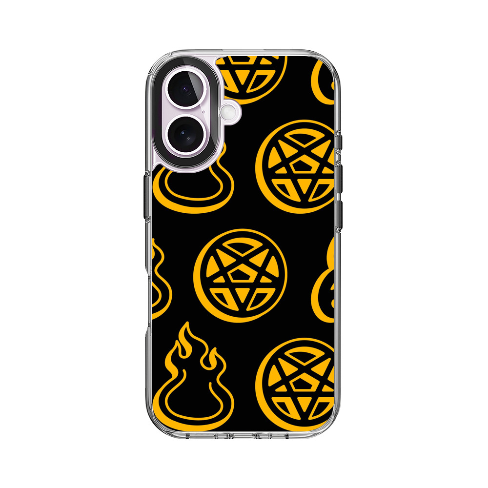 ハロウィンの悪魔のパターン iPhone 17オリジナルケース