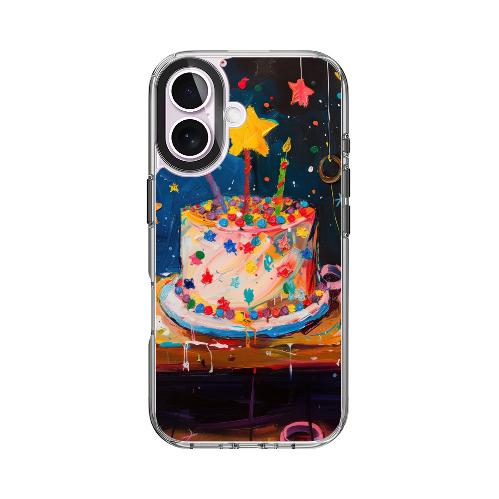 星飾りの誕生日ケーキ iPhone 17オリジナルケース