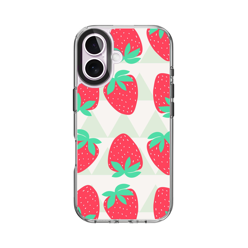 いちごのパターン iPhone 17オリジナルケース