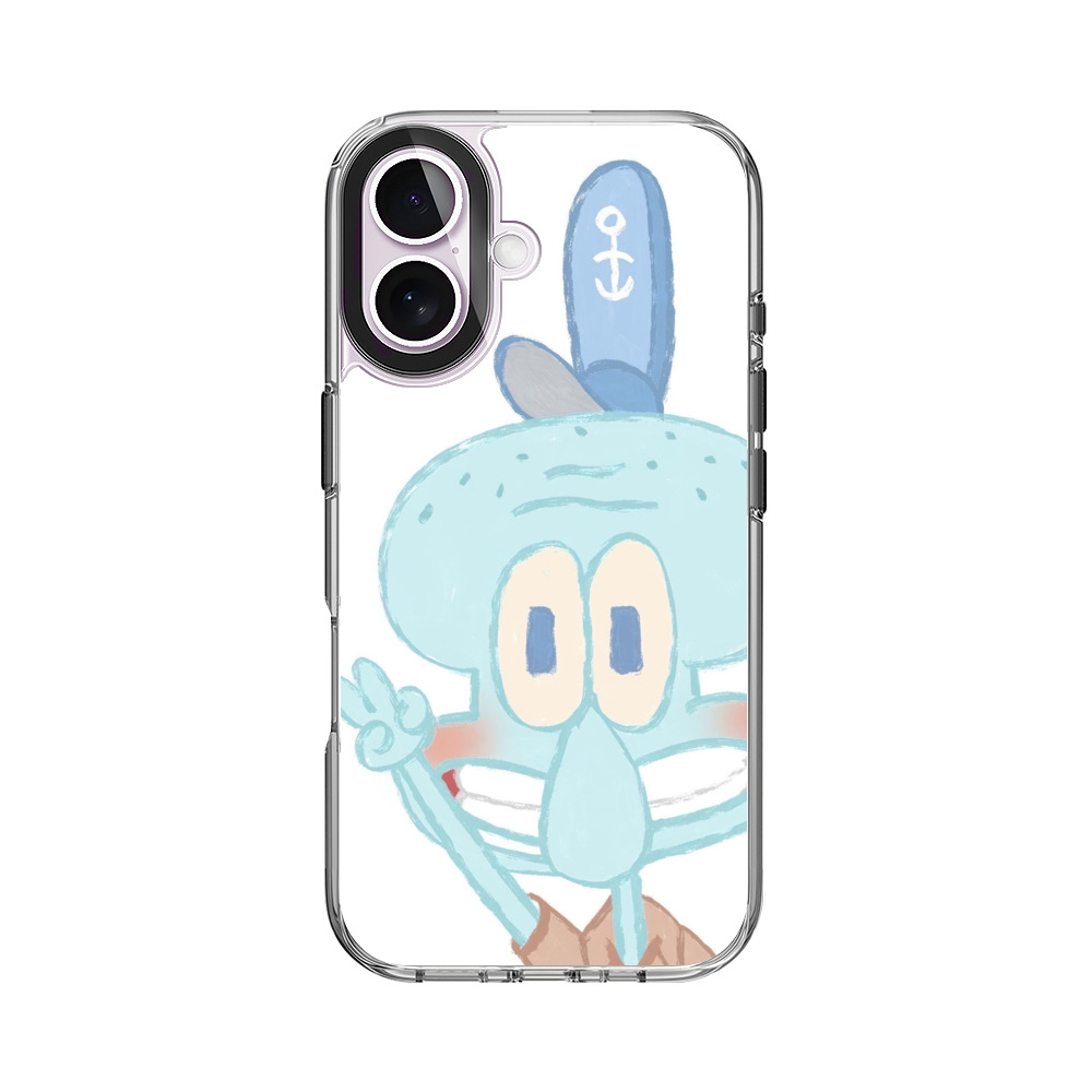 イカちゃんのピースサイン iPhone 17オリジナルケース