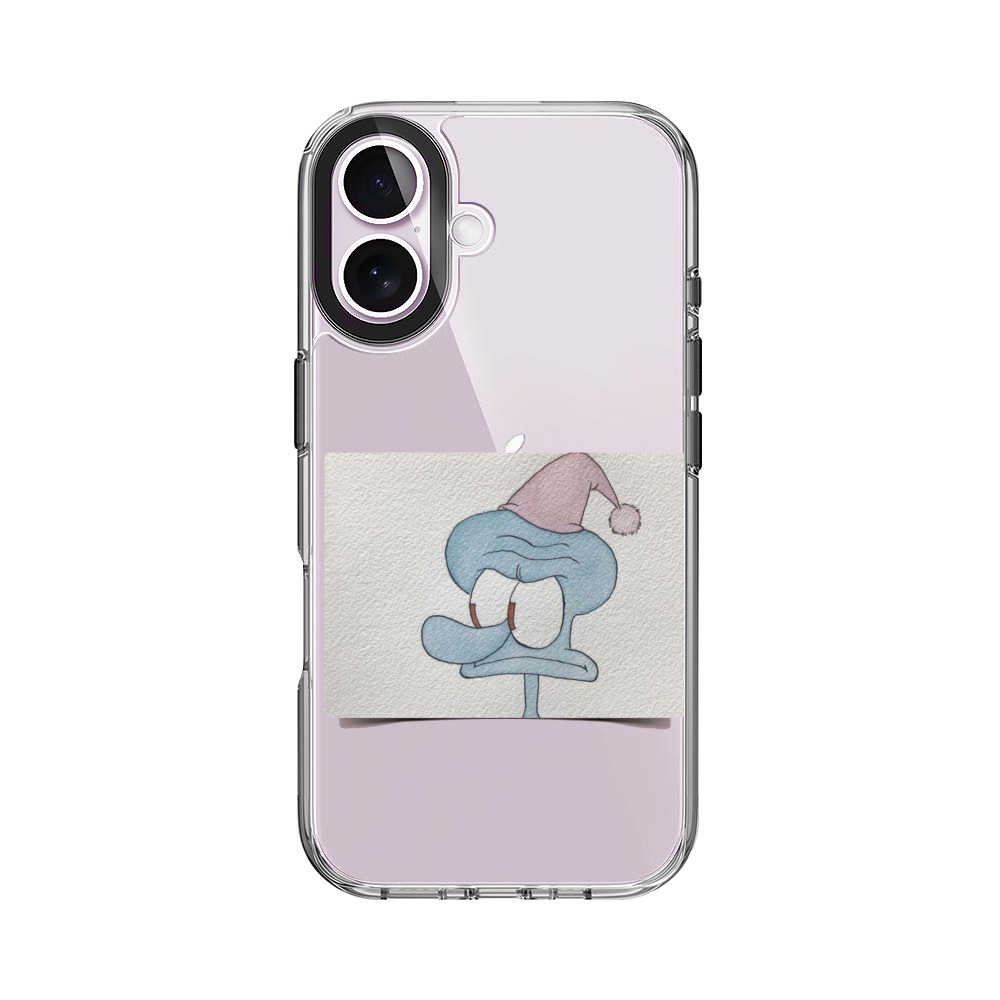 イカキャラ寝帽子 iPhone 17オリジナルケース