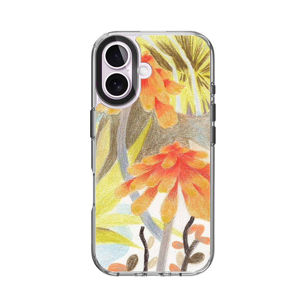 色鮮やかな季節の花々 iPhone 17オリジナルケース