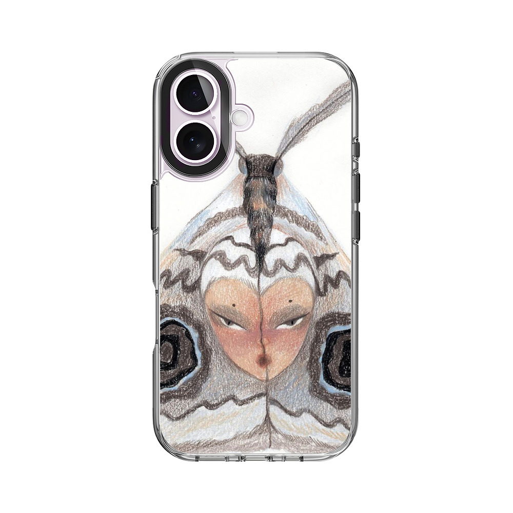 人面蛾のイラスト iPhone 17オリジナルケース