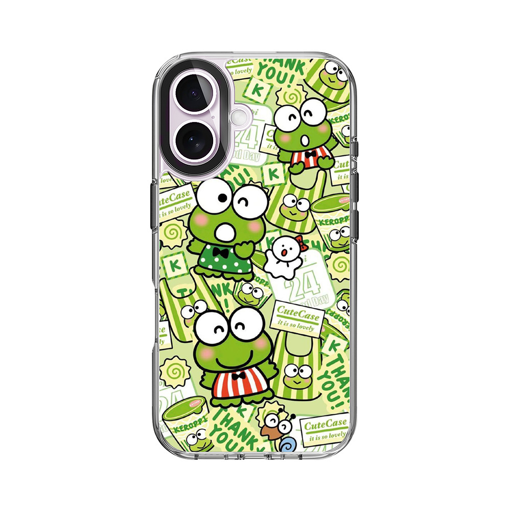 カエルのキャラクター iPhone 17オリジナルケース