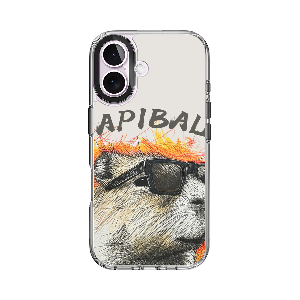 サングラスカピバラ iPhone 17オリジナルケース