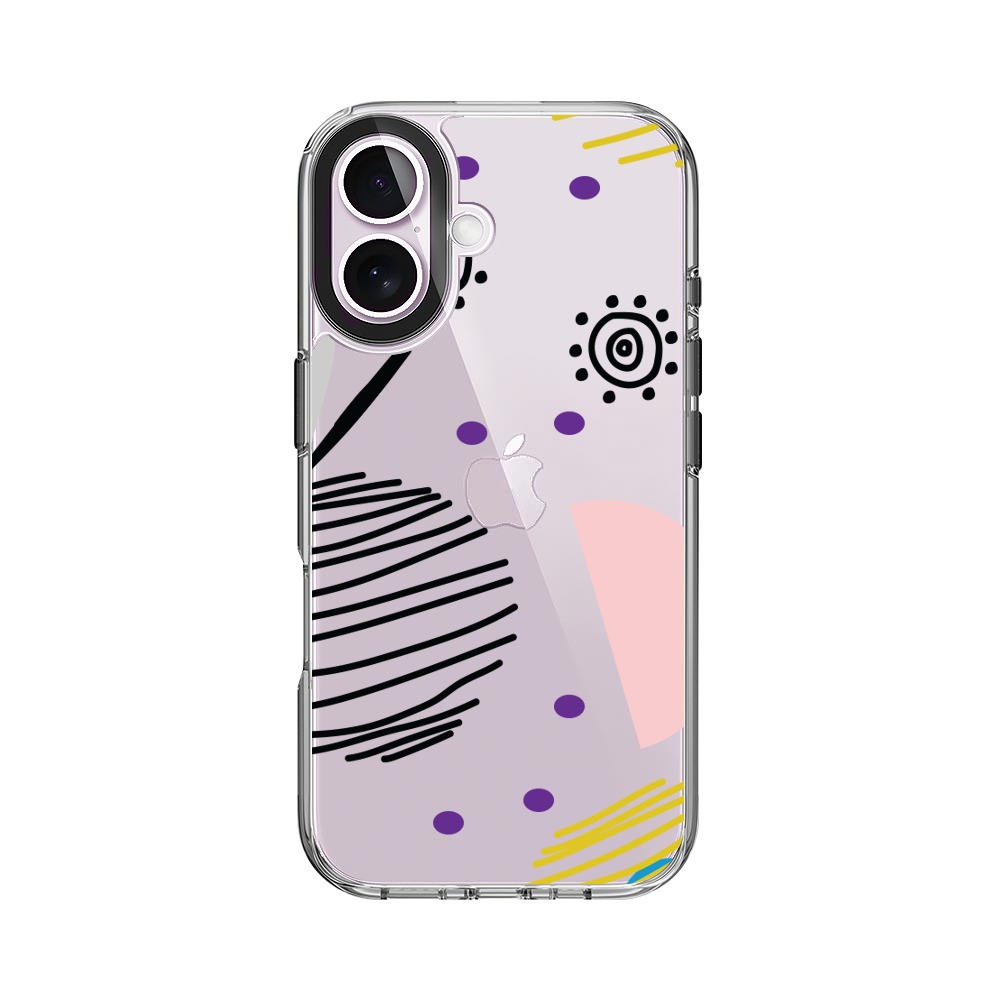 カラフルな抽象模様 iPhone 17オリジナルケース